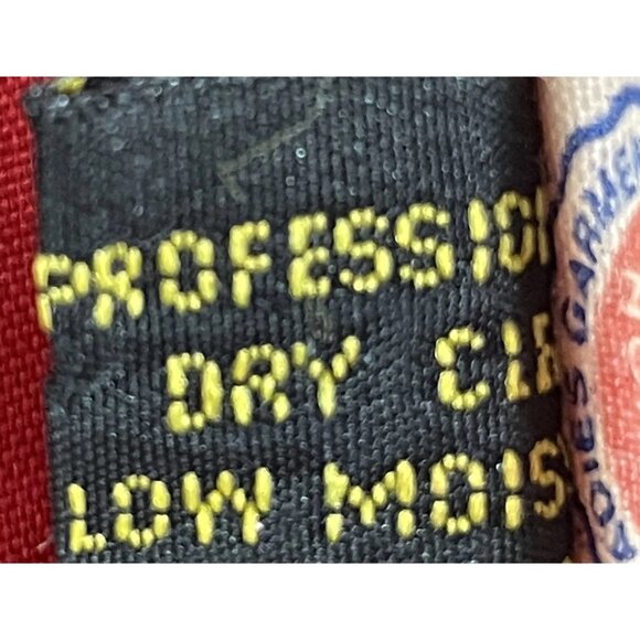 VTG Rothschild Red Wool Buttoned Collared Lined Peacoat USA Made Girls Size 7 - Picture 15 of 15